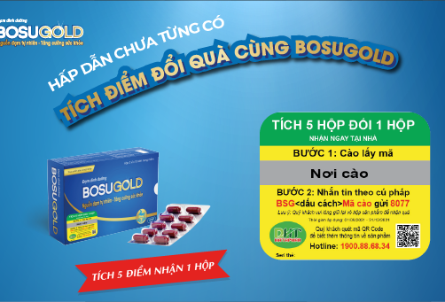 “TÍCH ĐIỂM ĐỔI QUÀ” CÙNG ĐẠM THỦY PHÂN TỰ NHIÊN BOSUGOLD “TÍCH ĐIỂM ĐỔI QUÀ” CÙNG ĐẠM THỦY PHÂN TỰ NHIÊN BOSUGOLD